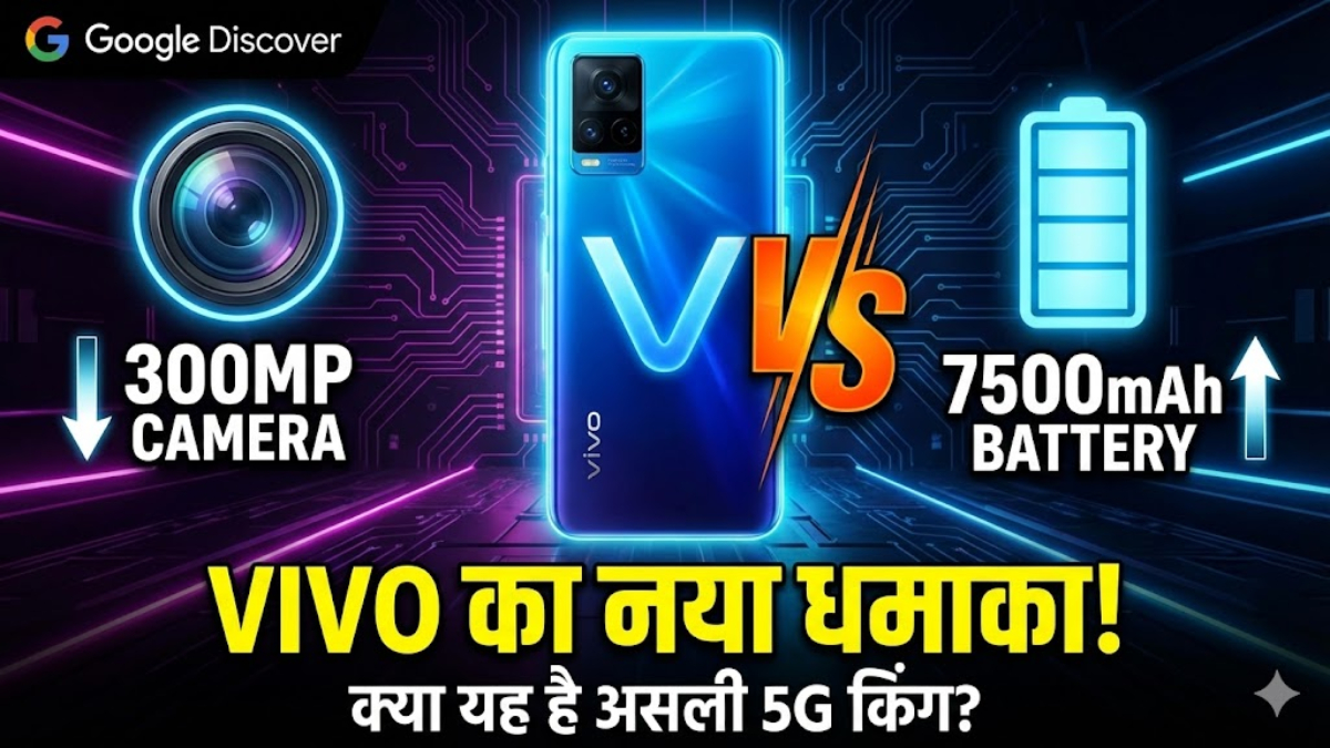 Vivo 5G स्मार्टफोन लॉन्च: 300MP कैमरा और 7500mAh बैटरी के साथ भारत में आया
