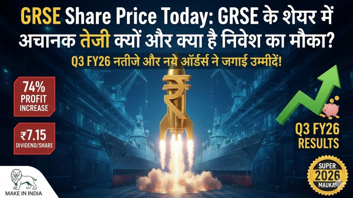 GRSE Share Price Today: GRSE के शेयर में अचानक तेजी क्यों और क्या है निवेश का मौका?