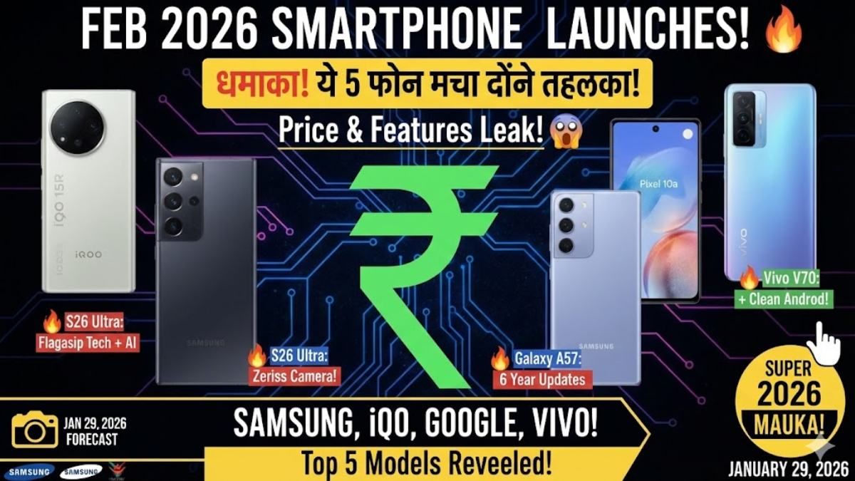 February 2026 Smartphone Launches: Top 5 Phones जो बदल देंगे आपका Mobile Game