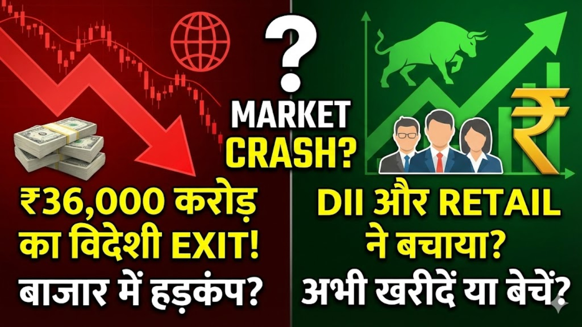 ₹36,000 Crore Foreign Sell-Off Explained: भारतीय शेयर बाजार से क्यों निकल रहे हैं विदेशी निवेशक?