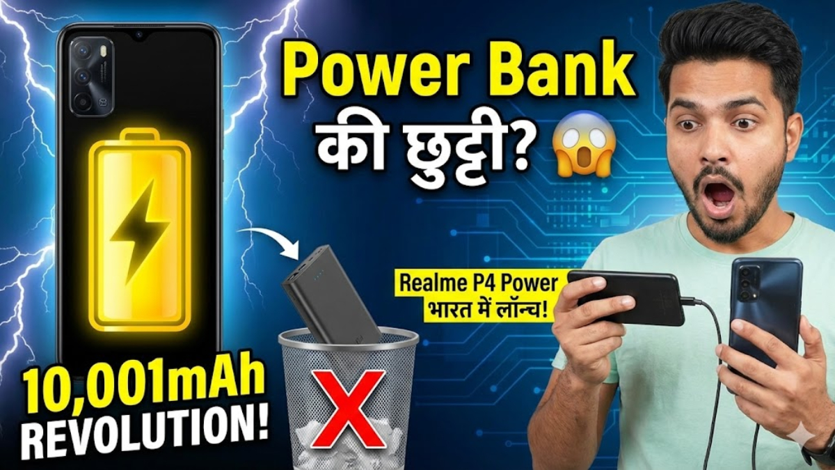 The 10,001mAh Revolution: Realme P4 Power इंडिया में लॉन्च, क्या अब Power Bank की जरूरत खत्म?